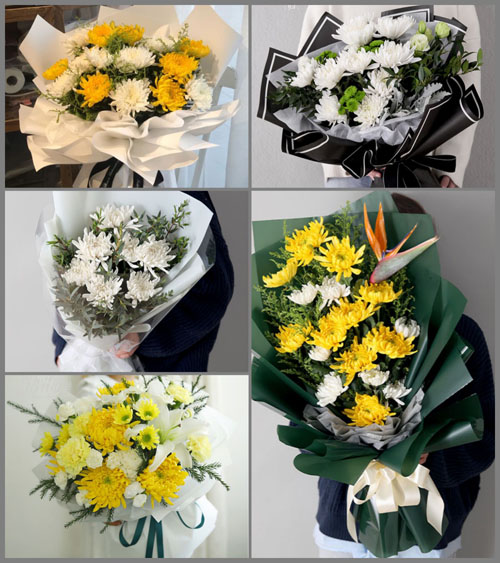 广东江门市蓬江区环市街道篁庄村白事花束代送